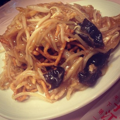 no.192 上海油炒麺(上海式肉硬焼きそば) @ 揚子江菜館